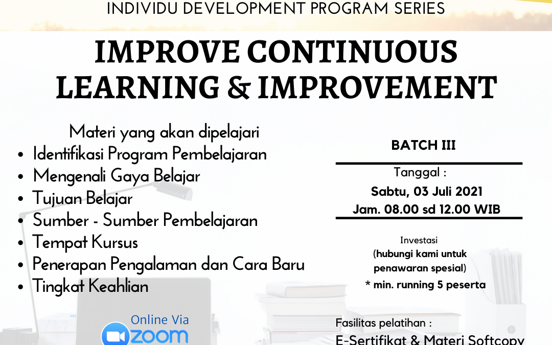 IMPROVE CONTINUOUS LEARNING & IMPROVEMENT