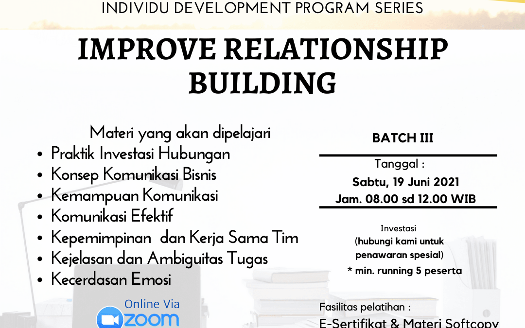 IMPROVE RELATIONSHIP BUILDING