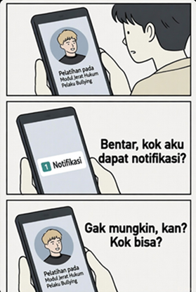Pelatihan pada Modul Jerat Hukum Pelaku Bullying